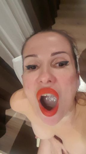 Swallowing several condoms in a glass