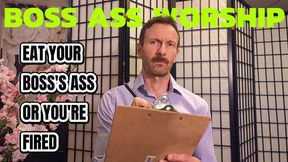Boss Ass Worship - Eat Your Boss’s Ass or You’re Fired