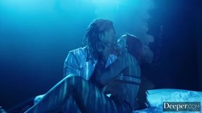 Sarah is a gorgeous brunette in lingerie