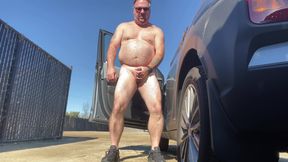 Luvbennude has fun outside