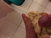 fucking bread with cum