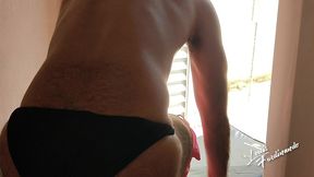 sunbathing on the man s hairy ass and cumming by louis ferdinando (full video)
