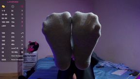 Puppy Keeps Teasing You with His Socks and Bare Paws