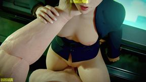 Final Fantasy VII FF7 - Scarlet , Irina , Elena Threesomes Normal Remix Color WM (No sound) By InitialA Animation 3D Hentai