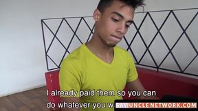 SayUncleNetwork.com - Young straight Latino's gay double penetration adventure