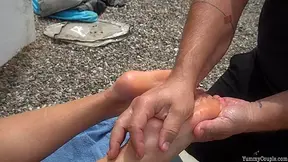 Spontaneous Reverse Footjob - Sex Movies Featuring Yummycouple
