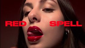 RED SPELL by Goddess Saantha Vixen | FemDomPOV Red Lip Mind Fuck Spiral