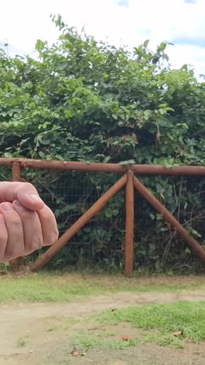 Powerful moment from &quot;Risky handjob on the street and the redhead caught me!&quot;