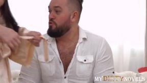 Sofa Weber & Mary Frost - Intense Threesome Adventure with a Strapon!