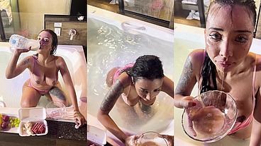 Amateur sex goes extreme vol 1 with Vitoria Beatriz. Backstage goes nasty with manhandle, pk on a bowl, eating the pk and piss drinking