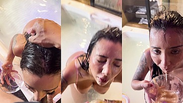 Amateur sex goes extreme vol 1 with Vitoria Beatriz. Backstage goes nasty with manhandle, pk on a bowl, eating the pk and piss drinking