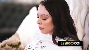 Horny&#x1F975; Stepmoms & Daughters Masturbate Together Watching Porn - Rachael Cavalli, Lily Larimar