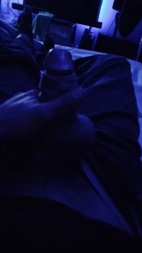 Lucky wife catches husband jerking off at home