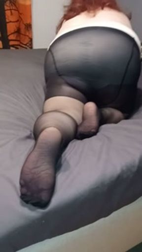 SSBBW Susans pantyhose fuck show