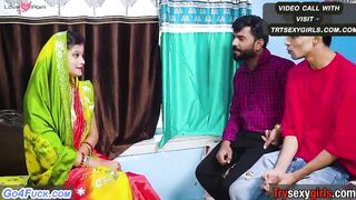 Desi Mallu New Married Bhabhi Hardcore Sex with Her Two Local Dewar Full Sex Video