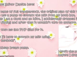 Cute t-angel DaniTheCutie lactates from her tiny titties just for you