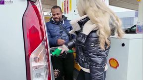 I was approached while refueling and then fucked in the car repair shop! Full Movie
