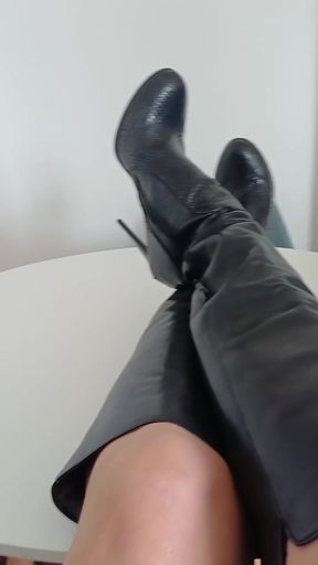 Showing off My Knee High Boots