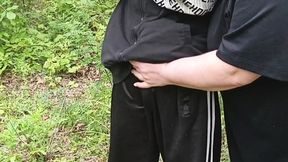 Stepmom Blowjob in Park, Swallows My Juice