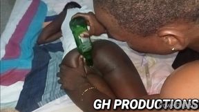 club bottle in yaa yaa s pussy and ass