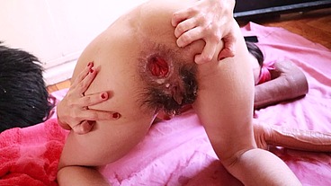 Fisting and Gaping while standing