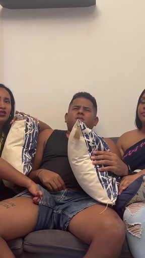 Catching My Boyfriend Fucking My Stepmom. English Captions