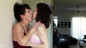 bratty stepdaughter-deep kissing, lesbian, taboo roleplay