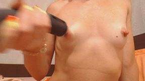 sucking my tits, , pussy and gonzo's dick with vacuum cleaner