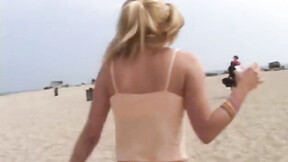 Hot solo blonde teen