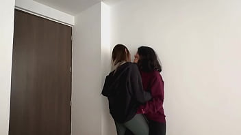 Hot Colombian babes engage in steamy lesbian action