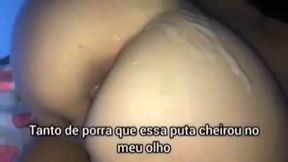 negao gozou 1 litros de porra na bunda da branquinha