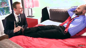 ”GentlemensCloset: Boss Adam Russo Demands Foot Worship From Heath Anthony”