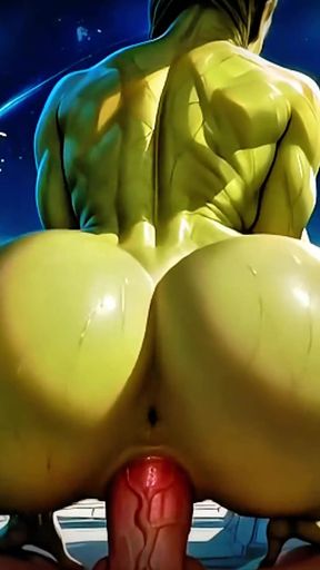 (4K) AI 3D Animated - Horny Alien Slut x Human Male Fantasy (AI Visuals X)   Clip 1