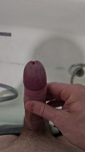 My throbs with desire... Jerking off in the bathroom.