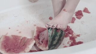 Watermelon Crushed with Toes