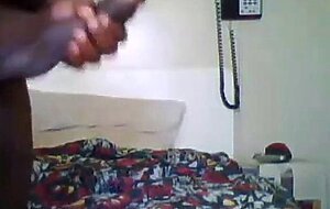 Black Chub Jacks & Plays With Ass