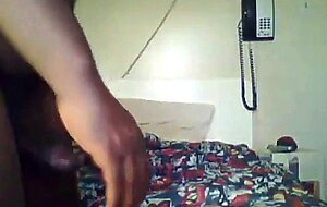 Black Chub Jacks & Plays With Ass