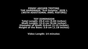 Penny Archer Testing The Handmade Dolphin Size L (With Additional Anal Fisting) TWT119