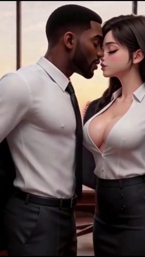 After Hours With the Boss , The secretary Came for the Job. He Came in Her Mouth.   Clip 1