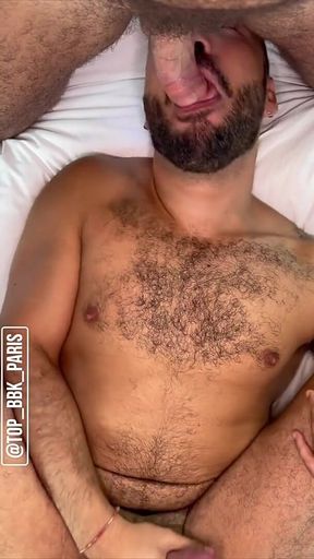 Hairy Guy with Big Dick Fucks Me While My Boyfriend Watch