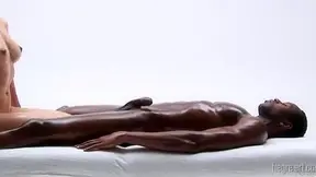 Asian on black massage- Intense, steamy, full-body sensual experience