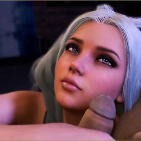 Cute Beautiful Girl Handjob Point of View - Fantasy 3D Porn Hentai - Anime Jerking off