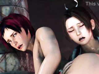Secret Wants The story of a gal lust for hard anal from hard monsters. CG Animation horror porn clip RIKE1O