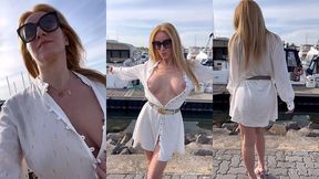 petite video de 3 mn en vous devoilant mes charmes en exterieur