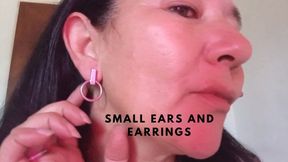 Small ears and earrings