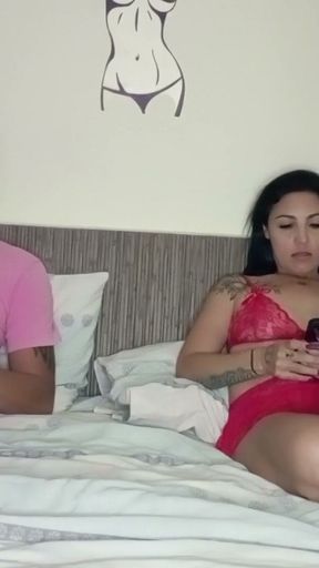 I fucked my stupid stepbrother who invaded my room and had never tasted a pussy   Clip 1