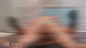 Cheating MILF gets creampied by her secret fan