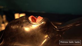 Edging in a Vacuumbed with Electro, Toys Combined with Some Hand Deepthoating and Loads of Spit.