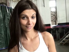 Super tight amateur gym trainer all holes railed for money
