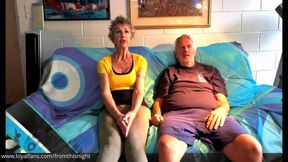 Watching TV leads to a blow job